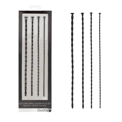 Kit Tiges à Urètre Silicone Spiral Screw Beginner