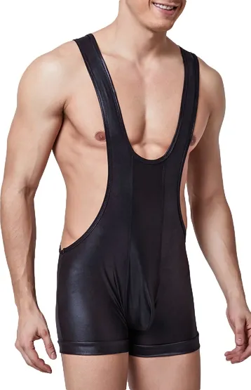 MenSexyWear Body effet satiné JULLIO Noir