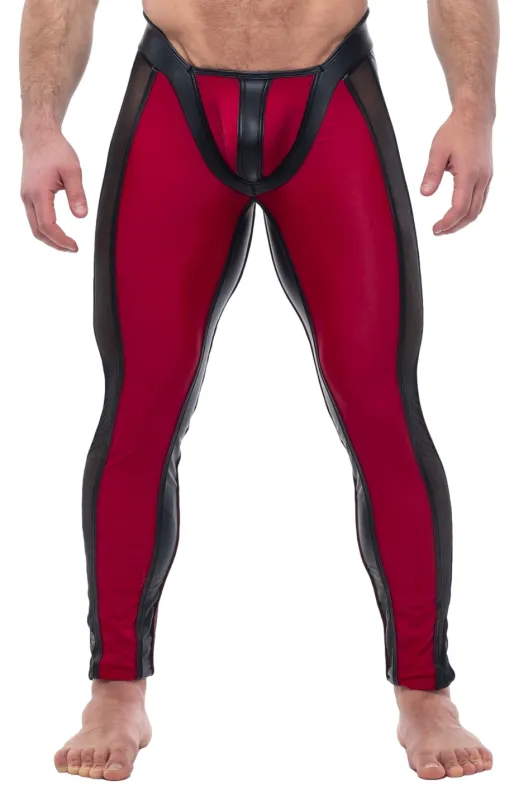 Sparta's Harness Pantalon Néoprène PERSEO Noir-Bordeaux