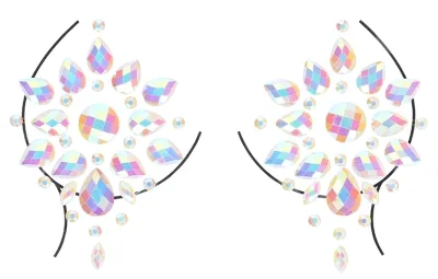 Stickers Cache-seins strass phosphorescents GLOW NIPPLES