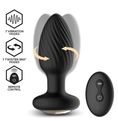 Plug vibrant et rotatif DRAGO 8 x 3.4cm