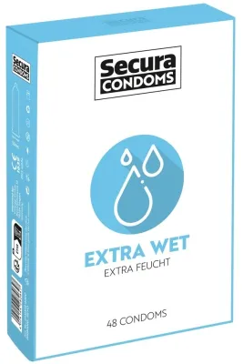 Préservatifs lubrifiés EXTRA WET x48