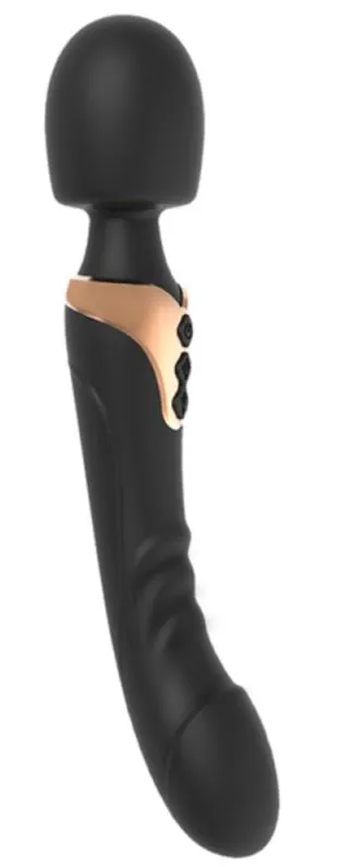 Wand-Dildo DUZIO 10 Vibrations Noir