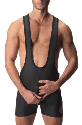 Body Singlet avec Zip DICK Noir
