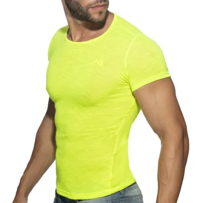 Addicted T-shirt THIN FLAME Jaune Fluo