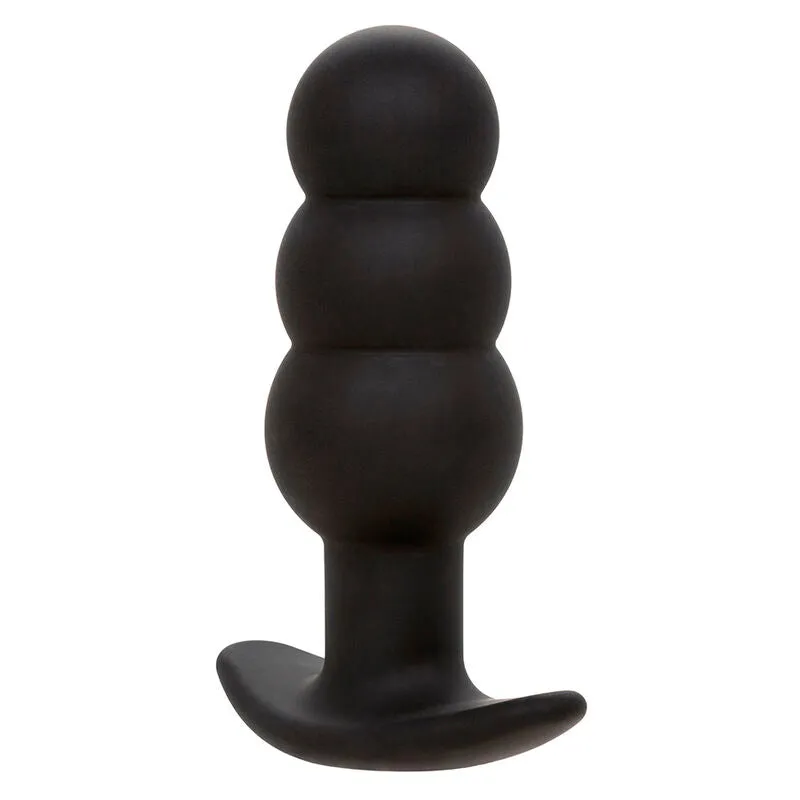 Plug Anal Vibrant Rock Bottom Perlé Noir - CalExotics