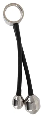Anneau pénien + Plugs lestés en métal HEAVY RING 840gr