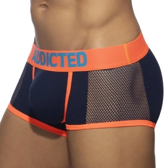 Addicted Boxer NEON MESH Bleu marine-Orange