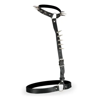 Harnais de torse BDSM en similicuir et à piques