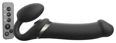 Dildo MULTI ORGASM Strap-On-Me L 15.5 x 4.2cm Noir