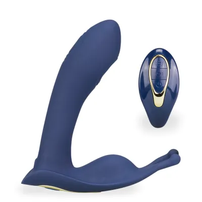 Vibromasseur anal Stimulateur de prostate tapoteur Envy - Bleu foncé