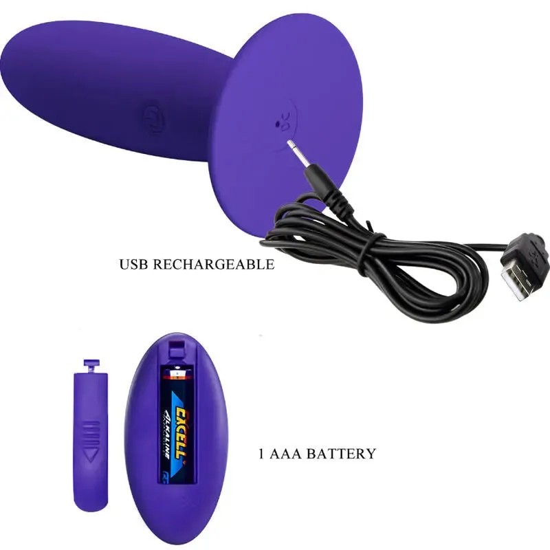 Plug Anal Vibrant Youth Plug Télécommandé Violet - Pretty Love