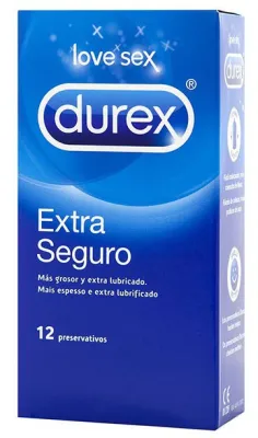 Durex Préservatifs épais EXTRA SUR 56mm x12