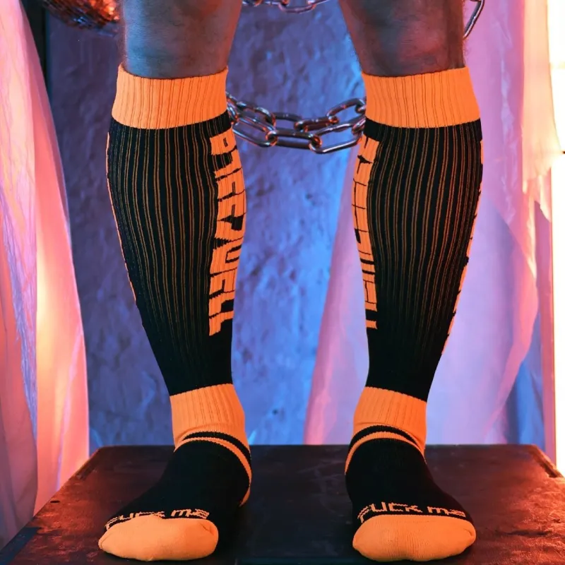 Chaussettes hautes ETERNITY Breedwell Noir-Orange Neon