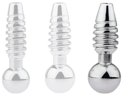 Plug pénis percé SCREW L 2.5cm - Diamètre 10mm