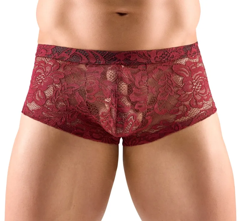 Svenjoyment Boxer Dentelle FLINO Bordeaux