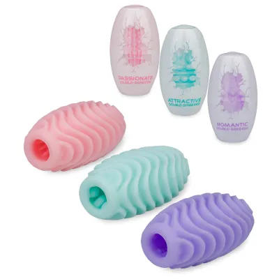 Set de 3 œufs masturbateurs taille S
