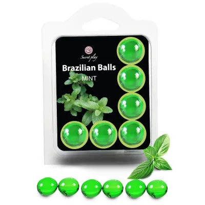 Boules de massage menthe Brazilian Balls x6 - Secret Play
