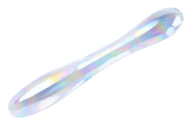 Gode en Verre DOUBLE DELIGHT 22 x 3.6cm Transparent