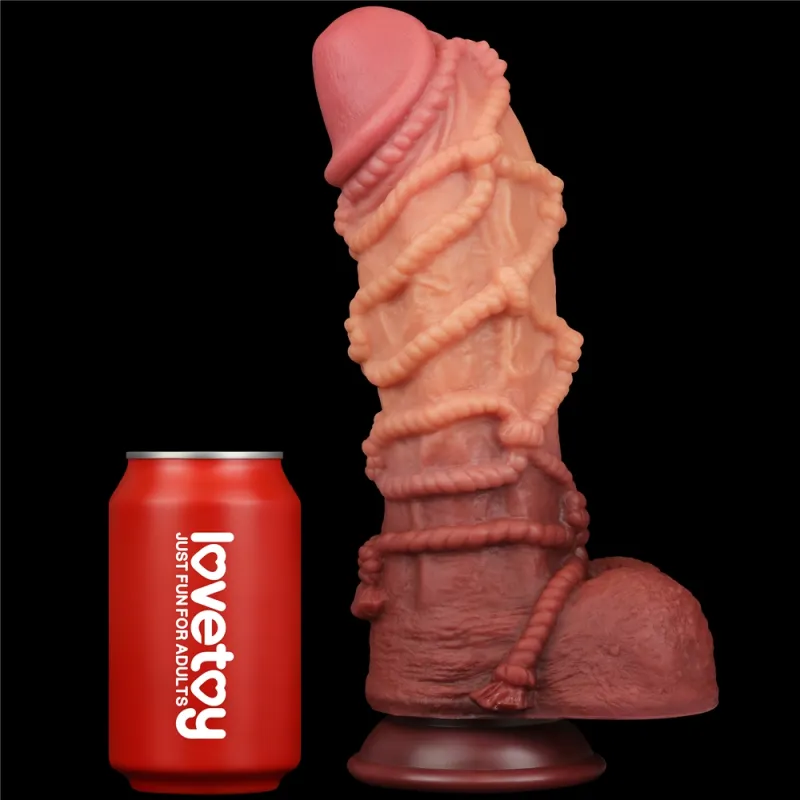 Gode en silicone ROPE COCK XL 20 x 8cm