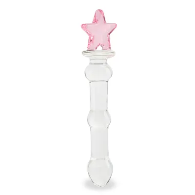 Gode godemichet en verre Sweet Star gode vaginal ou anal homme ou femme - Rose
