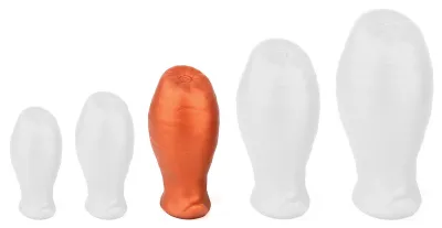Plug EGG ASS M 9.5 x 5.3cm Orange