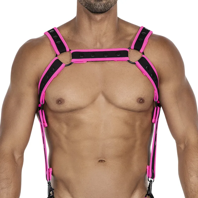 Harnais NEO C4M Noir-Rose