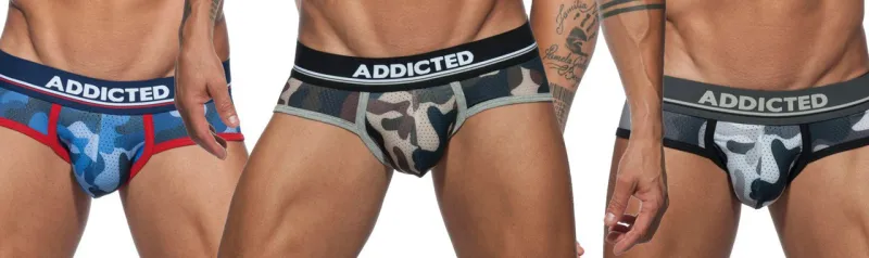 Addicted Pack Slip Camouflage Mesh Push Up