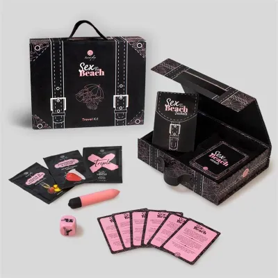 Jeu sexuel SEX ON THE BEACH 40 cartes + Accessoires