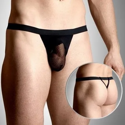 Softline String Homme Mesh Noir