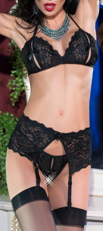 Chilirose Ensemble Dantalia 3 Pièces Noir