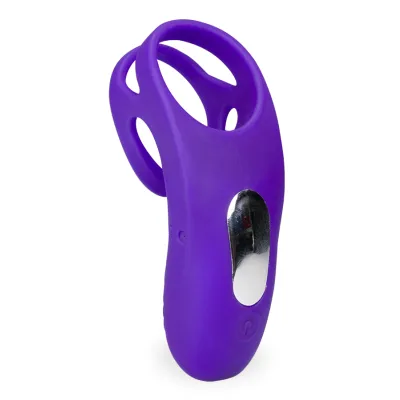 Double anneau vibrant avec stimulateur de clitoris Bora