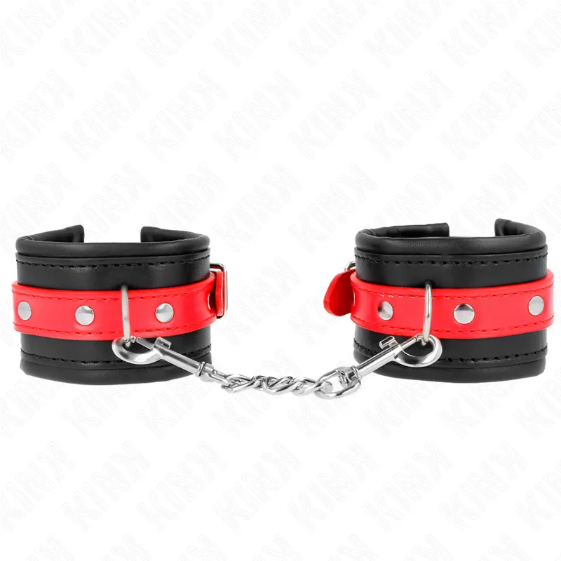 Appui-Poignets KINK Noir Ceinture Rouge Ajustable - KINK