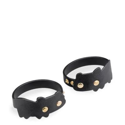 Bracelets de chevilles BDSM en similicuir chat