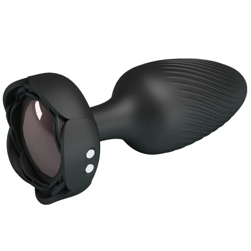 Plug Anal Vibrant LED Osborn Noir 9,8 cm - Pretty Love