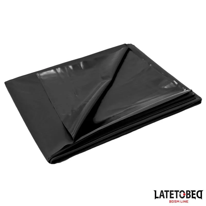 LATETOBED Bâche de protection PVC 220 x 130 cm Noire