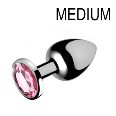 Plug bijou GEM Rose 7 x 3.4 cm
