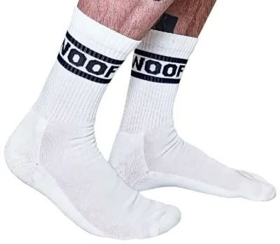 Chaussetes blanches WOOF Crew Socks