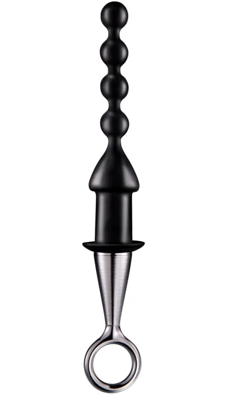 Chapelet anal avec poignée BEADS IN 16.5 x 3cm