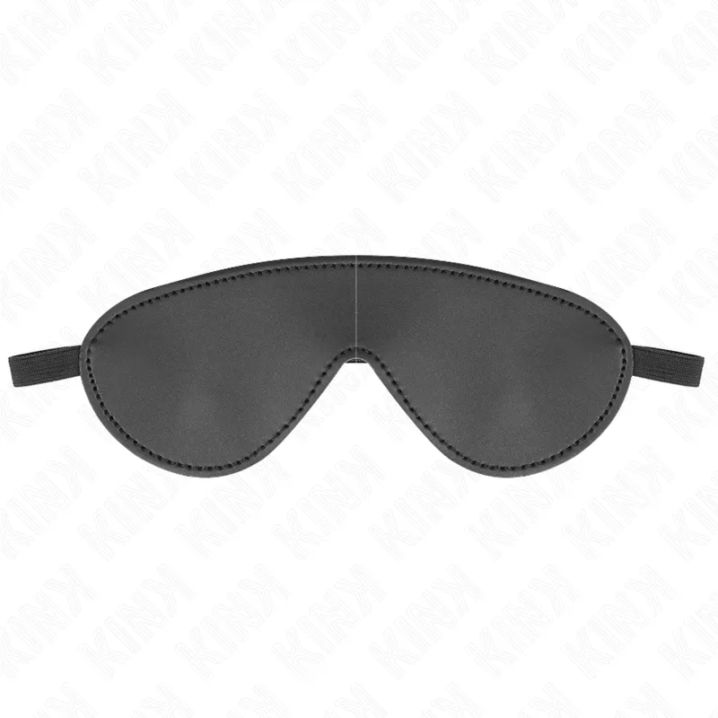 Masque BDSM en simili-cuir noir - Kink