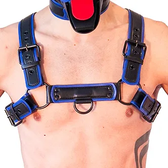 Harnais PUPPY HARNESS Noir-Bleu