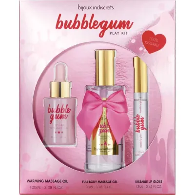 Kit de jeu Bubblegum huile, gel et gloss - Bijoux Indiscrets