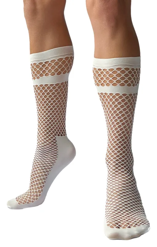 Chaussettes Filet PARIS Blanches