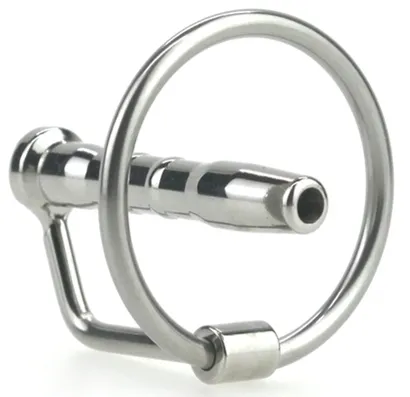 Plug d'urètre percé CUM EJECT 4cm - Diamètre 7mm