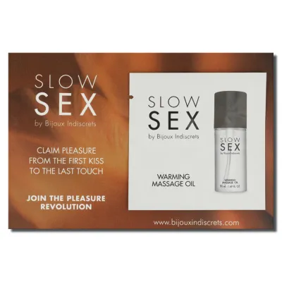 Huile de Massage Slow Sex Effet Chaleur Coco 2 ml - Bijoux