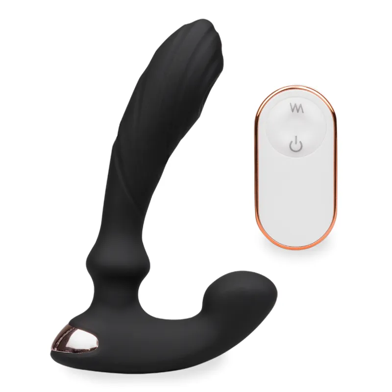 Vibromasseur anal Stimulateur de prostate vibrant télécommandé 9 modes - Noir