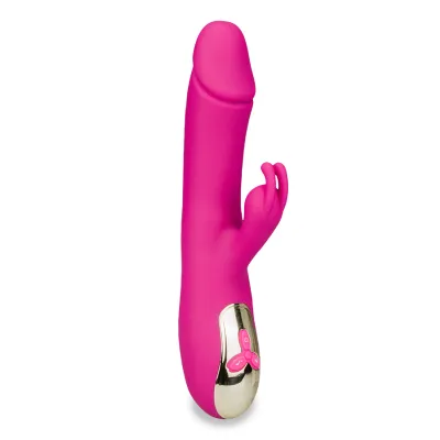Vibromasseur rabbit vibrant et rotatif Leki