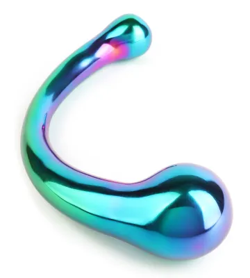 Gode en métal THE CURVY G-SPOT 23 x 4.2 cm Irisé