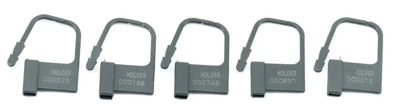Lot de 5 CADENAS LOCK Numérotés Noir