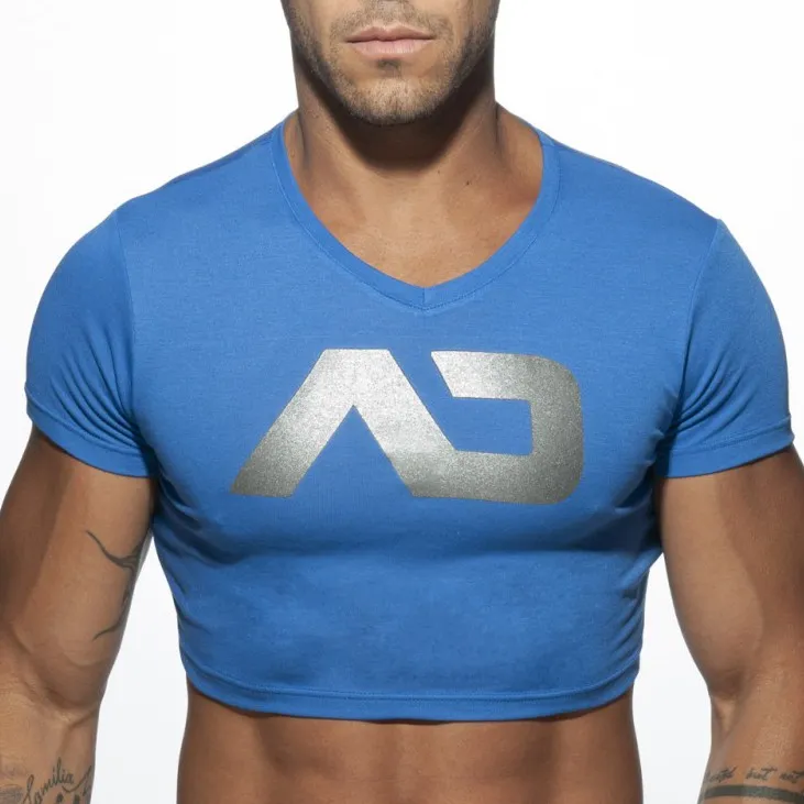 T-shirt CROP AD Bleu